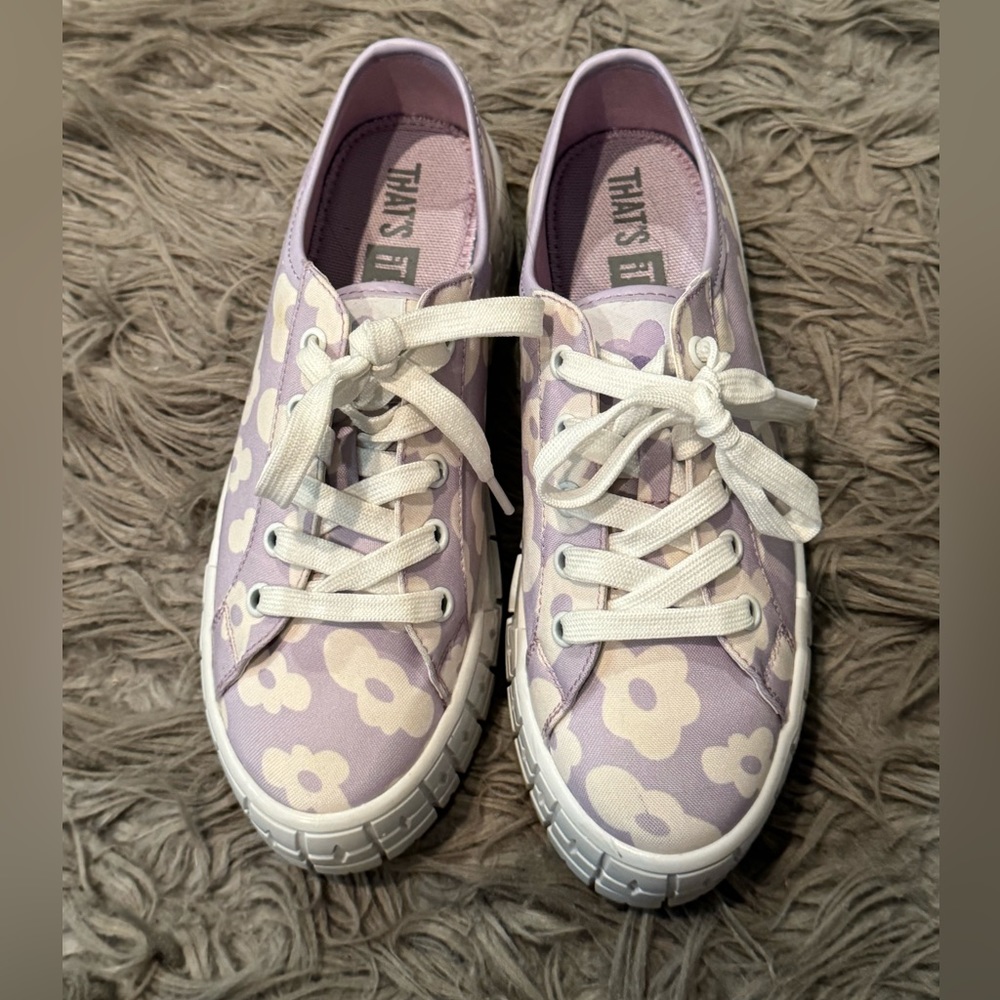 That’s it Purple flower platform shoes cosplay kpop 6